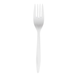 Prime Source Polypropylene Fork, White, Medium Weight, 1/CS/1000
