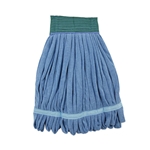 Microfiber Looped-End Wet Mop Head, Medium, Blue