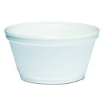 8oz Dart J-Cup EPS Squat Food Container, White 1000/cs