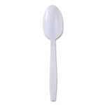 Boardwalk Heavyweight Wrapped Polypropylene Cutlery, Teaspoon, White, 1,000/ct