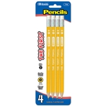 Bazic 4 Pieces The First Jumbo Premium Yellow Pencils Pack - #2 Yellow Pencils