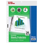 Economy Weight Top Loading Sheet Protectors (20/Pack) - Protect your papers Holds 8.5 x 11 paper
