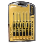 6 pieces Precision Screwdriver Set Professional Worksite WT8091 Slotted PH Tool