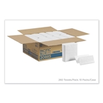 GEORGIA PACIFIC Pacific Blue Ultra Z-Fold Folded Paper Towels, 1-Ply, 8 x 11, White, 260/Pack, 10 Packs/ct