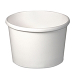 8oz SOLO Flexstyle Double Poly Paper Containers, White, Paper, 25/Pack, 20 Packs/Carton