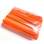 NiftyPlaza Twist Ties 4 inch, Plastic Coated, No Rip Paper Ties - Total 1000 Orange