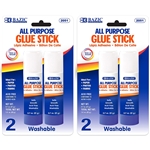 BAZIC 21g/0.7 Oz Premium Large Glue Stick, Multi-Purpose Acid Free, 4 pcs Glue Sticks - Pack of 2