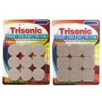 Floor Protectors Round 18 Self Adhesive Felt Beige Pads Furniture Chair Scratch Protection TriSonic - 2 Pack