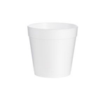 32MJ48 J Cup EPS Foam Food Squat Container, White 25/sleeve