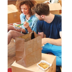 Dubl Life #65 Recycled Regal Shopping Bag, Kraft, 12" x 9" x 15.75 200/CS