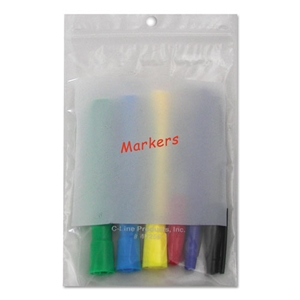 C-Line Write-On Poly Bags, 2 Mil, 5" X 8", Clear, 1,000/carton