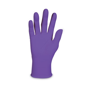PURPLE NITRILE Exam Gloves, 242 mm Length, Medium, Purple, 100/Box