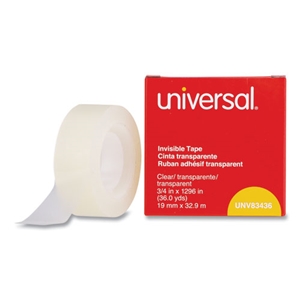 Universal Invisible Tape, 1" Core, 0.75" X 36 Yds, Clear