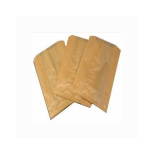 Dry Waxed Sanitary Napkin Bag, Kraft, 7.5" x 3.5" x 10.25", 1/CS/500