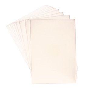 fomecor Foam Board, Polystyrene, 40 x 30, White Surface and Core, 10/Carton