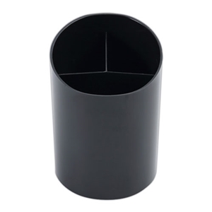 Universal Recycled Big Pencil Cup, Plastic, 4.38" Diameter x 5.63"h, Black