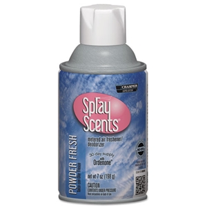 ChaseProd Champion Sprayon SPRAYScents Metered Air Freshener Refill, Powder Fresh, 7 oz Aerosol Spray, 12/Carton