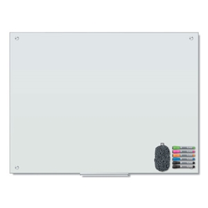 UBRANDS Magnetic Glass Dry Erase Board Value Pack, 47" x 35", Frosted White