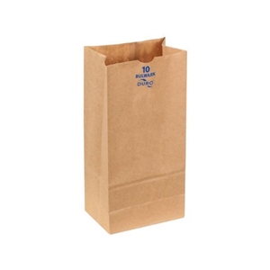 10 Lb Bulwark SOS Bag, 57#, Heavy Duty, 6-5/16" x 4-3/16" x 13-3/8", Kraft 1/BL/400