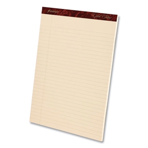 Ampad Gold Fibre Writing Pads, Narrow Rule, 50 Canary-Yellow 5 X 8 Sheets, 4/pack
