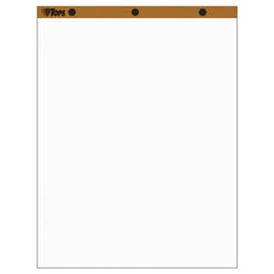 TOPS Easel Pads, Unruled, 27 x 34, White, 50 Sheets, 2/Carton
