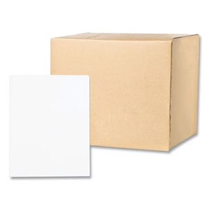 RoaringSpr Pocket Folder with 3 Fasteners, 0.5" Capacity, 11 x 8.5, White, 25/Box, 10 Boxes/Carton