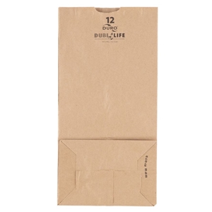 Duro 12# Dubl Life 40# Basis SOS Bag Kraft 7.06" X 4.5" X 13.75 500 per case