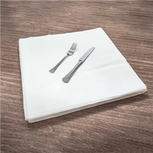 15.75x15.75 Linen Replacement Napkins Airlaid Morcon,White, 1-Ply, Flat Pack 1000/cs