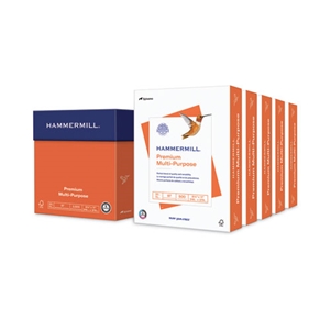 Hammermill Premium Multipurpose Print Paper, 97 Bright, 20 lb Bond Weight, 8.5 x 11, White, 500 Sheets/Ream, 5 Reams/Carton