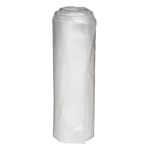 40x46 Right Choice LDPE 40/45-Gal Can Liner Roll, Clear, 0.9 mil, 100/cs