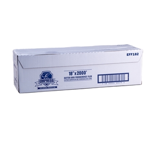 18" x 2000 ft Empress PVC Cutter Box Foodservice Film, 1 Roll