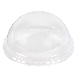 Empress Dome Lid w/ Hole Fits 12oz sqt - 24oz PET Cups 1000/cs