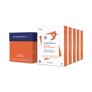 Hammermill Premium Multipurpose Print Paper, 97 Bright, 24 lb Bond Weight, 8.5 x 11, White, 500 Sheets/Ream, 5 Reams/Carton