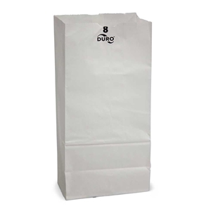 6.13x4.13x12.44 Virgin Paper 35# Grocery Bag, White, 8 Lb, 1/500