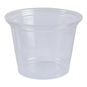 1oz Empress Plastic Portion Cup, Clear 2500 per case