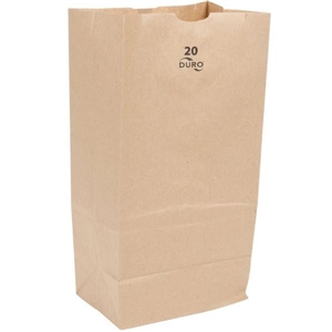 Duro #20 Dubl Life 40# Basis SOS Bag Kraft 8.25x5.31x16.13 500/cs