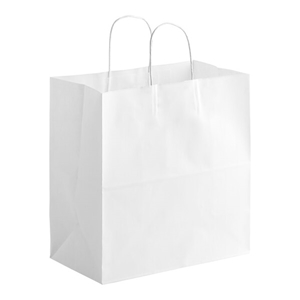Duro Jr. Mart 65# Basis Twist Handle Bag White 13x7x13 250 /cs
