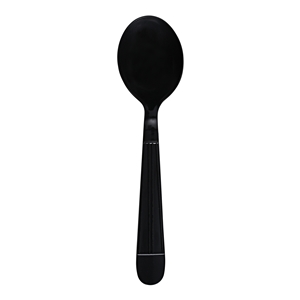 Heavy Weight Soup Spoon Polypro, Black, Dense Pack, Empress, 1000/cs