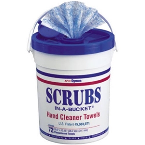 ITW Pro Brands Scrubs Hand Cleaner Towels 72 Count Bucket Citrus Scent 6 per case