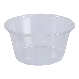 3.25 oz Plastic Portion Cups Clear 2500/cs