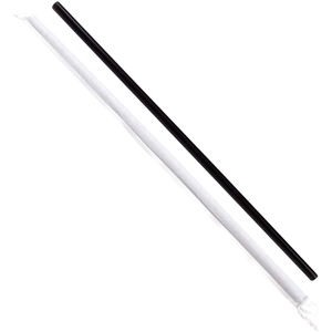 7.75" Jumbo Paper Wrapped Straws, Black, Jovials, 5000/Case