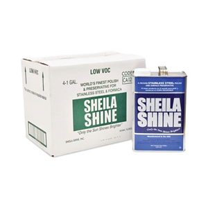 Sheila Low Voc Stainless Steel Cleaner And Polish, 1 Gal Can, 4/carton