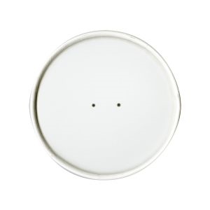 Solo Cup Spiral Wound Venter Paper Lid White Double Sided Poly Paper 20 / 25 cs