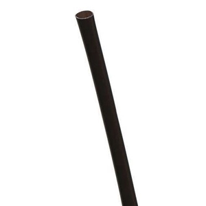 Empress Giant Straw Plastic Wrapped 7.6" Black Boxed 24 / 500 cs