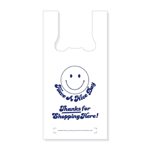 9x5.5x18 20# Hilex Quickmate Jr T-Sack Stock Print "Thank You 1000/cs