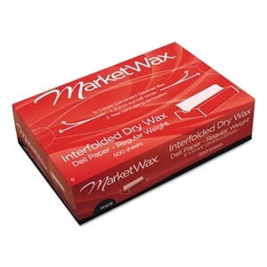 12x10.75 Interfolded Dry Wax Deli Paper, White, Ecopac, 500/box, 12/cs
