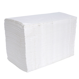 16x16, 1/4 Right Choice Dinner Napkin 1-Ply, White, Fold, 3000/cs