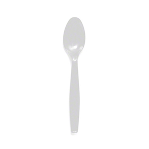 Empress Heavy Weight Teaspoon Polystyrene White Dense Pack 1000/cs