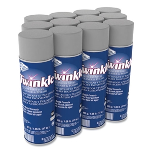Twinkle Stainless Steel Cleaner And Polish, 17 Oz Aerosol Spray, 12/carton