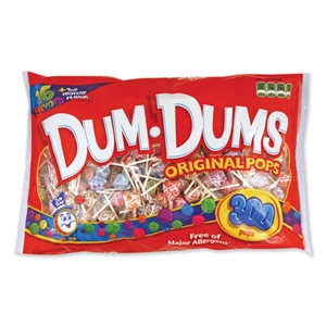 Spangler Dum-Dum-Pops, Assorted Flavors, Individually Wrapped, 300/pack